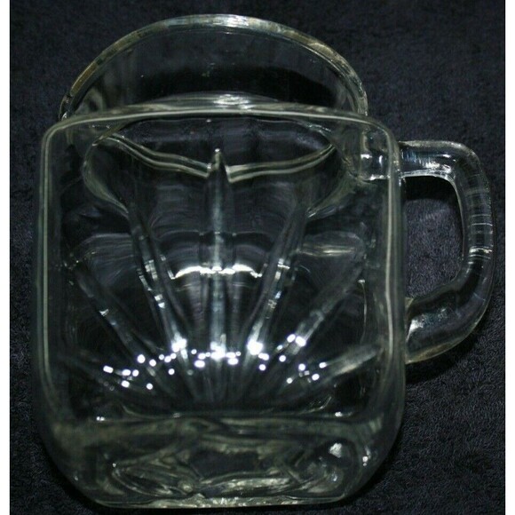 VINTAGE CLEAR CUT GLASS SQUARE TEA PITCHER - Picture 5 of 8